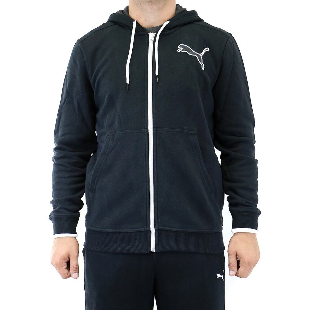 Puma Men’s Full Zip DryCell Hoodie – Black – Size Medium